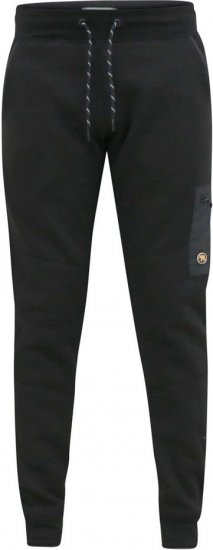 D555 COTGRAVE Couture Elasticated Waistband Jogger With Woven Fabric Trim Black - Laisvalaikio kelnės ir šortai - Laisvalaikio Kelnės ir Šortai - 2XL-12XL