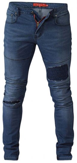 D555 Newport Tapered Fit Biker Jeans Blue - Džinsai ir kelnės - Džinsai ir Kelnės - W40-W70