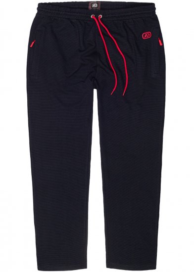 Adamo Matteo Ottoman Sweatpants Navy - Laisvalaikio kelnės ir šortai - Laisvalaikio Kelnės ir Šortai - 2XL-12XL