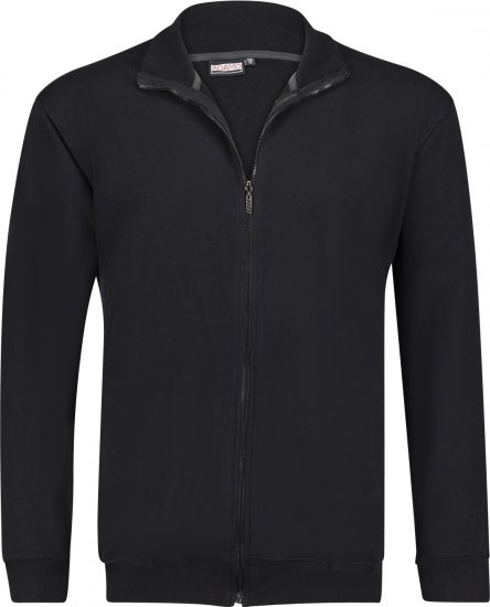 Adamo Athen Sweat Jacket with Full Zipper Black - Megztiniai ir Džemperiai - Megztiniai ir Džemperiai - 2XL-14XL