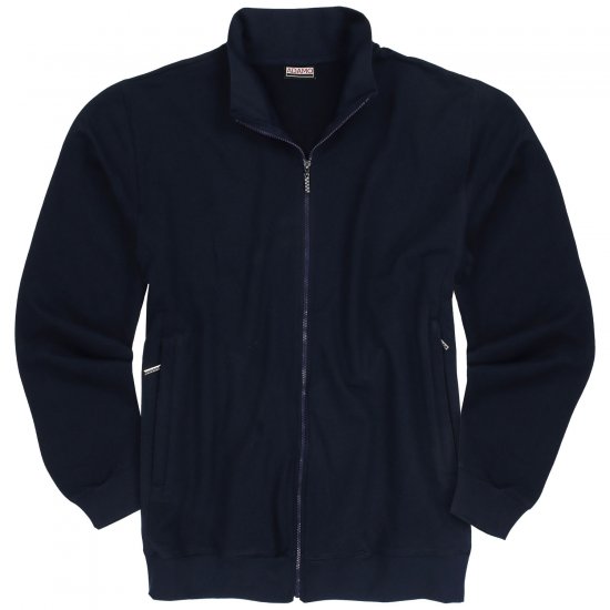 Adamo Athen Sweat Jacket with Full Zipper Navy - Megztiniai ir džemperiai - Megztiniai ir Džemperiai - 2XL-14XL