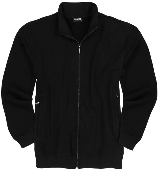 Adamo Athen Sweat Jacket with Full Zipper Black - Megztiniai ir džemperiai - Megztiniai ir Džemperiai - 2XL-14XL