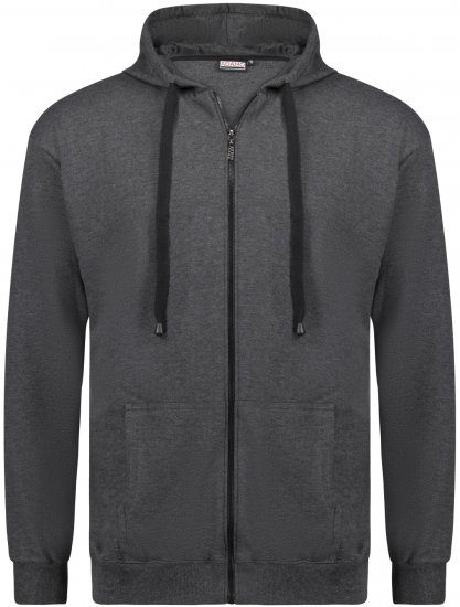 Adamo Athen Hoodie with Zipper Charcoal - Megztiniai ir džemperiai - Megztiniai ir Džemperiai - 2XL-14XL