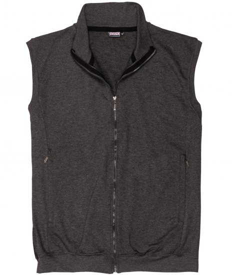 Adamo Athen Sweatvest Full Zipper Charcoal - Megztiniai ir džemperiai - Megztiniai ir Džemperiai - 2XL-14XL