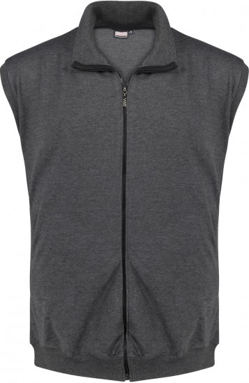Adamo Athen Sweatvest Full Zipper Charcoal - Megztiniai ir džemperiai - Megztiniai ir Džemperiai - 2XL-14XL