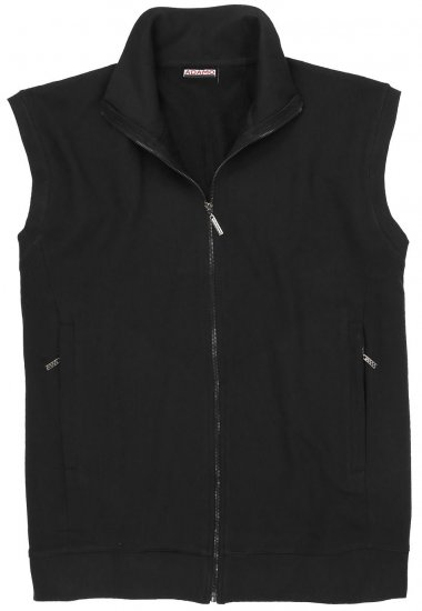 Adamo Athen Sweatvest Full Zipper Black - Megztiniai ir džemperiai - Megztiniai ir Džemperiai - 2XL-14XL