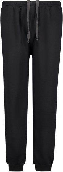 Adamo Athen Sweatpants with Cuffs Black - Laisvalaikio kelnės ir šortai - Laisvalaikio Kelnės ir Šortai - 2XL-12XL