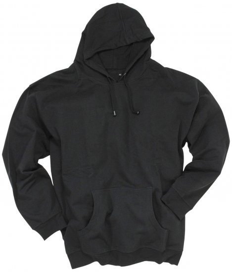 Adamo Athen Hoodie without Zipper Black - Megztiniai ir džemperiai - Megztiniai ir Džemperiai - 2XL-14XL