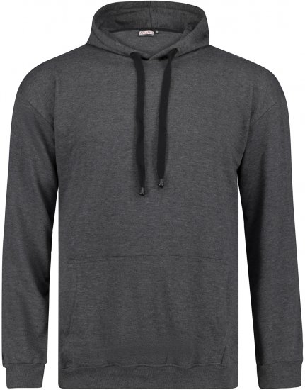 Adamo Athen Hoodie without Zipper Charocal - Megztiniai ir džemperiai - Megztiniai ir Džemperiai - 2XL-14XL