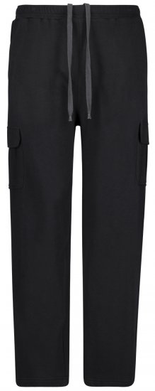 Adamo Athen Sweatpants with Cargo-pocket Black - Laisvalaikio kelnės ir šortai - Laisvalaikio Kelnės ir Šortai - 2XL-12XL