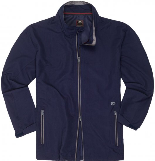 Adamo Oswin Lightweight Fitness Jacket Navy - Sportiniai drabuziai & outdoor - Dideliu dydziu sportiniai drabuziai vyrams