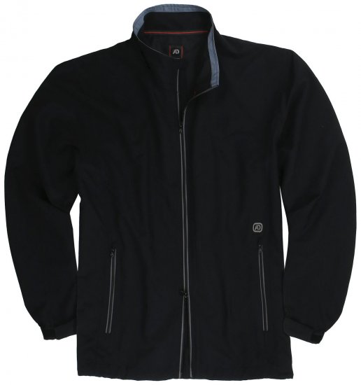 Adamo Oswin Lightweight Fitness Jacket Black - Sportiniai drabuziai & outdoor - Dideliu dydziu sportiniai drabuziai vyrams