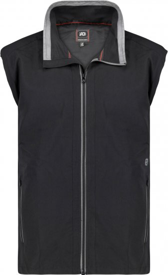 Adamo Orlando Fitness Vest Full Zipper Black - Didelių dydžių drabužiai - Didelių dydžių rūbai vyrams