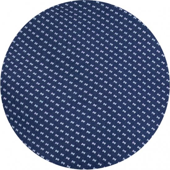 D555 Norwich Short Sleeve Micro AOP Shirt With Hidden Button Down Navy - Marškiniai - Marškiniai - 2XL-8XL