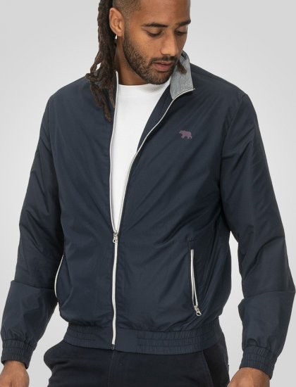D555 Ealing Lightweight Zip Through Jacket With Zip Pockets Navy - Didelės vyriškos striukės - Didelės vyriškos striukės