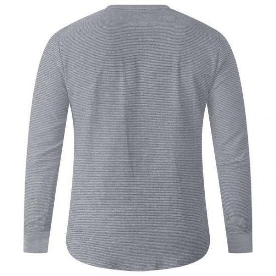 D555 Plato Long Sleeve T-shirt Grey - Marškinėliai - Marškinėliai - 2XL-14XL