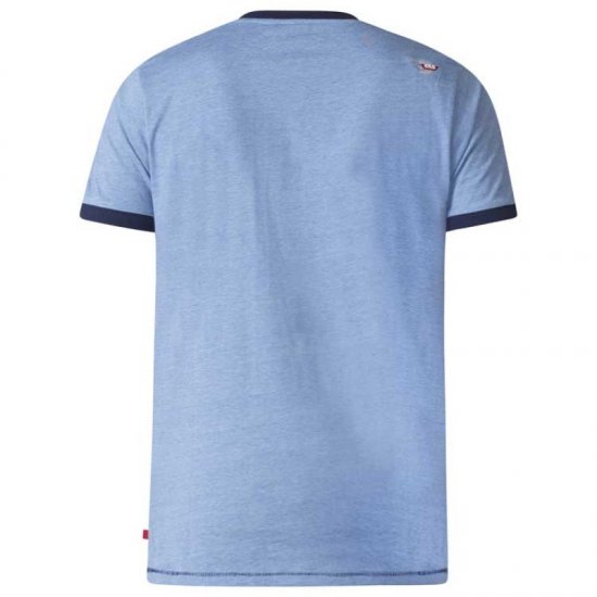 D555 Howie Fine Stripe T-shirt Blue - Marškinėliai - Marškinėliai - 2XL-14XL