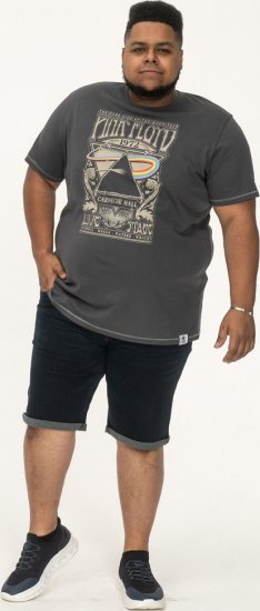 D555 HANLEY Official Pink Floyd Crew Neck T-Shirt Dark Grey TALL SIZES - VYRIŠKI DRABUŽIAI MT-6XLT - Drabužiai aukštiems vyrams