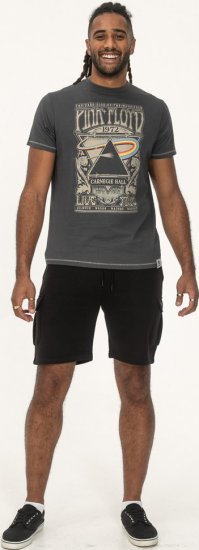 D555 HANLEY Official Pink Floyd Crew Neck T-Shirt Dark Grey TALL SIZES - VYRIŠKI DRABUŽIAI MT-6XLT - Drabužiai aukštiems vyrams