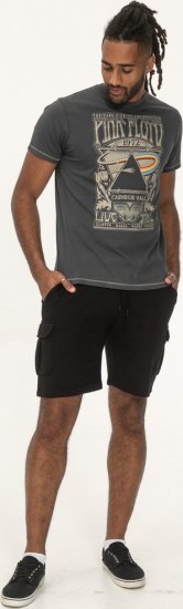 D555 HANLEY Official Pink Floyd Crew Neck T-Shirt Dark Grey TALL SIZES - VYRIŠKI DRABUŽIAI MT-6XLT - Drabužiai aukštiems vyrams
