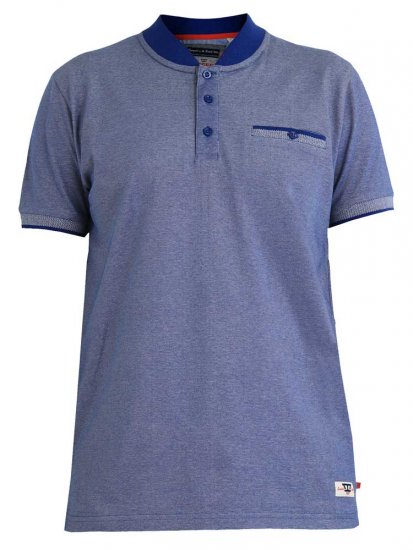 D555 Owen Colorless Polo Blue - Polo marškinėliai - Polo marškinėliai - 2XL-8XL