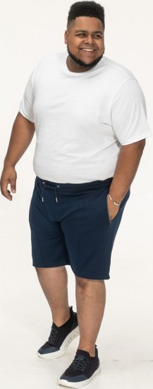 D555 Spalding Elasticated Waist Interlock Shorts Navy - Laisvalaikio kelnės ir šortai - Laisvalaikio Kelnės ir Šortai - 2XL-12XL