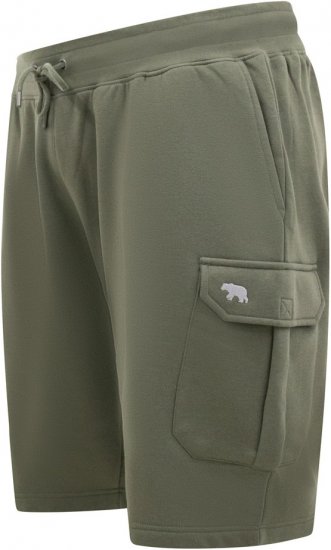 D555 Wigan 1 Elasticated Waist Fleece Cargo Shorts Khaki - Laisvalaikio kelnės ir šortai - Laisvalaikio Kelnės ir Šortai - 2XL-12XL