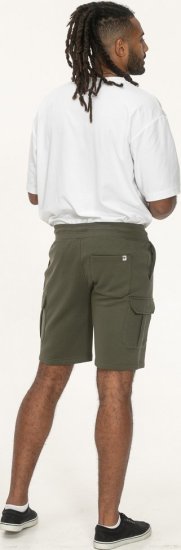 D555 Wigan 1 Elasticated Waist Fleece Cargo Shorts Khaki - Laisvalaikio kelnės ir šortai - Laisvalaikio Kelnės ir Šortai - 2XL-12XL