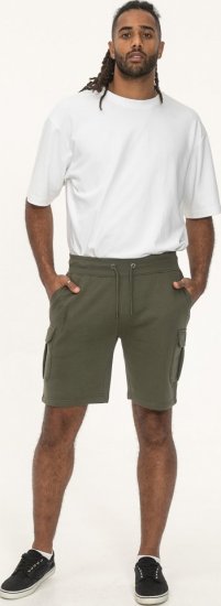 D555 Wigan 1 Elasticated Waist Fleece Cargo Shorts Khaki - Laisvalaikio kelnės ir šortai - Laisvalaikio Kelnės ir Šortai - 2XL-12XL