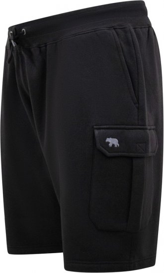 D555 Wigan 2 Elasticated Waist Fleece Cargo Shorts Black - Laisvalaikio kelnės ir šortai - Laisvalaikio Kelnės ir Šortai - 2XL-12XL