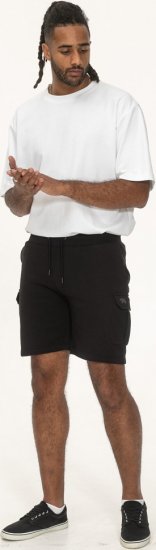 D555 Wigan 2 Elasticated Waist Fleece Cargo Shorts Black - Laisvalaikio kelnės ir šortai - Laisvalaikio Kelnės ir Šortai - 2XL-12XL