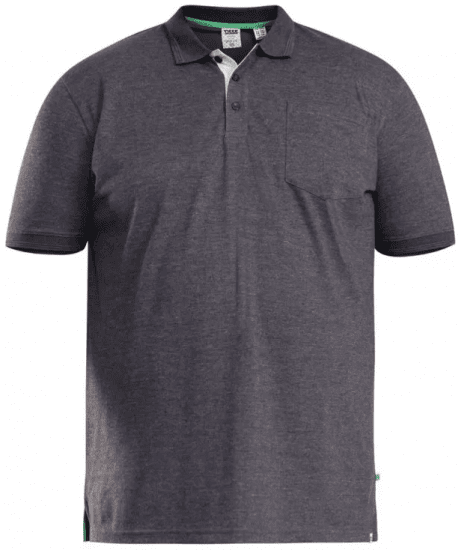 D555 Grant Polo Shirt Charcoal - Polo marškinėliai - Polo marškinėliai - 2XL-8XL