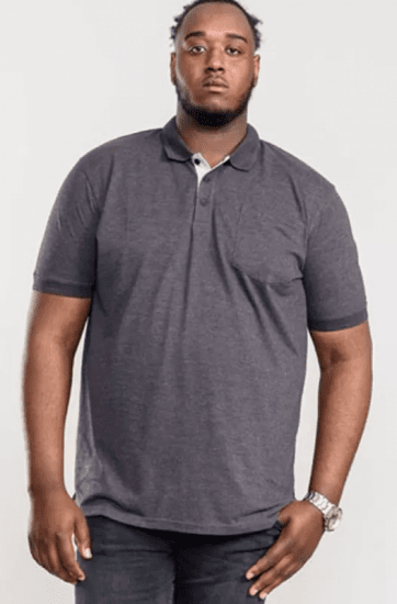 D555 Grant Polo Shirt Charcoal - Polo marškinėliai - Polo marškinėliai - 2XL-8XL