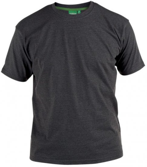 D555 Flyers Apvalaus Kaklo Marškinėliai Tamsiai Juodi - Marškinėliai - Marškinėliai - 2XL-14XL