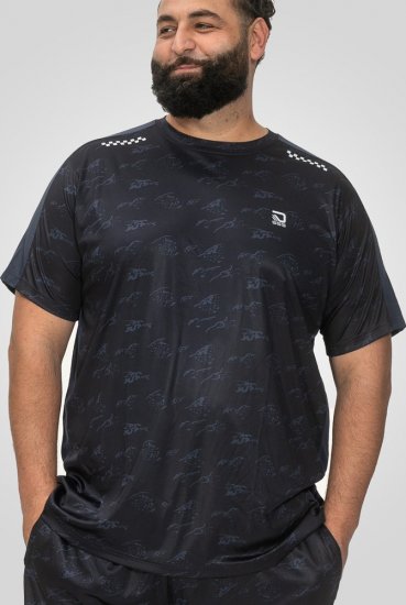 D555 Solihull Dry Wear Light Weight Poly Crew Neck T-Shirt Navy - Sportiniai drabuziai & outdoor - Dideliu dydziu sportiniai drabuziai vyrams