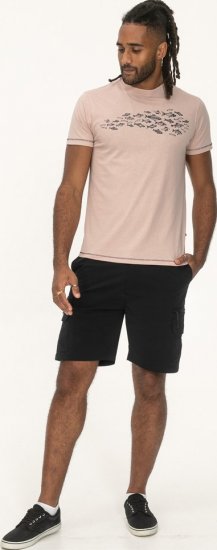 D555 Bournemouth Shoal Of Fish Printed Crew Neck T-Shirt Pink - Marškinėliai - Marškinėliai - 2XL-14XL