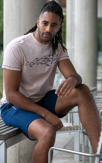 D555 Bournemouth Shoal Of Fish Printed Crew Neck T-Shirt Pink - Marškinėliai - Marškinėliai - 2XL-14XL