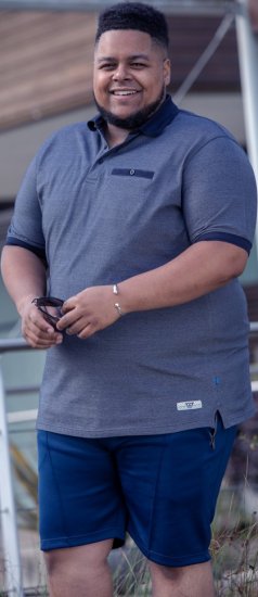 D555 Newcastle Polo Shirt Grey - Polo marškinėliai - Polo marškinėliai - 2XL-8XL