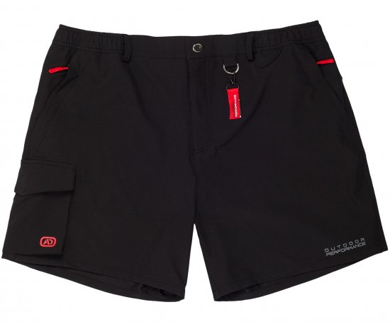 Adamo Tim Outdoor Shorts Black - Sportiniai drabuziai & outdoor - Dideliu dydziu sportiniai drabuziai vyrams