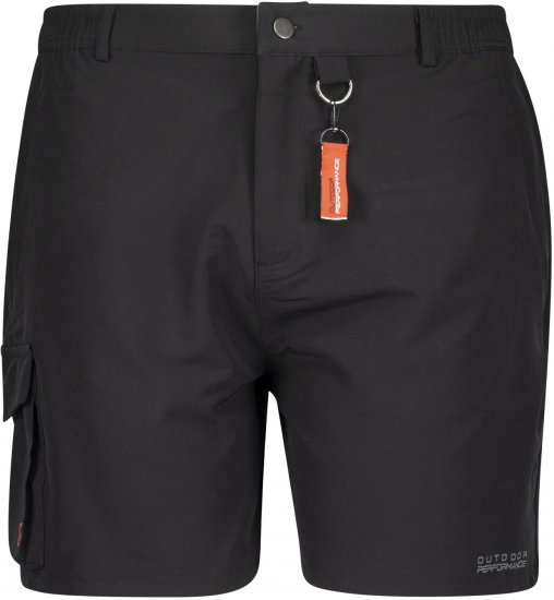 Adamo Tim Outdoor Shorts Black - Sportiniai drabuziai & outdoor - Dideliu dydziu sportiniai drabuziai vyrams