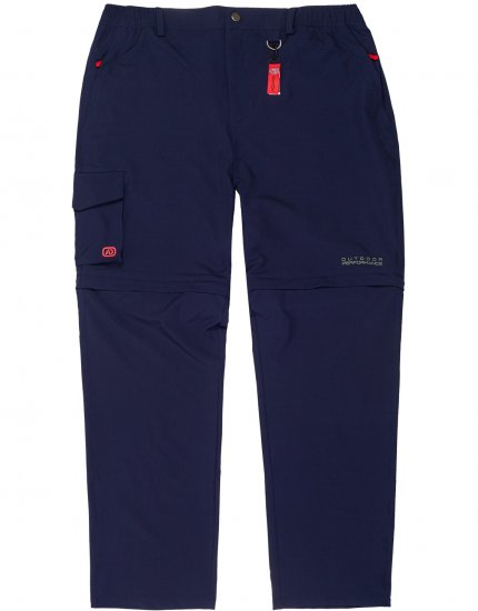 Adamo Tobias Outdoor Zipp-off Pants Navy - Sportiniai drabuziai & outdoor - Dideliu dydziu sportiniai drabuziai vyrams