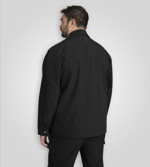 D555 Wimbledon Couture Stretch Jacket with Zipper Black - Didelės vyriškos striukės - Didelės vyriškos striukės