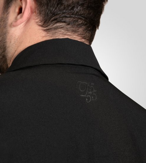 D555 Wimbledon Couture Stretch Jacket with Zipper Black TALL SIZE - Didelės vyriškos striukės - Didelės vyriškos striukės