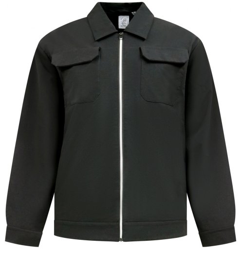 D555 Wimbledon Couture Stretch Jacket with Zipper Black TALL SIZE - Didelės vyriškos striukės - Didelės vyriškos striukės
