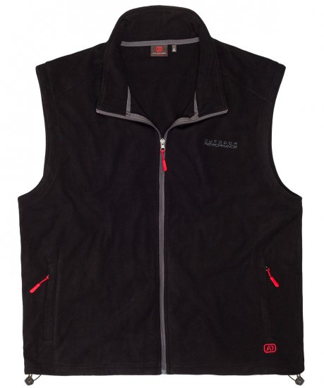 Adamo Montreal Fleece Vest Black - Sportiniai drabuziai & outdoor - Dideliu dydziu sportiniai drabuziai vyrams