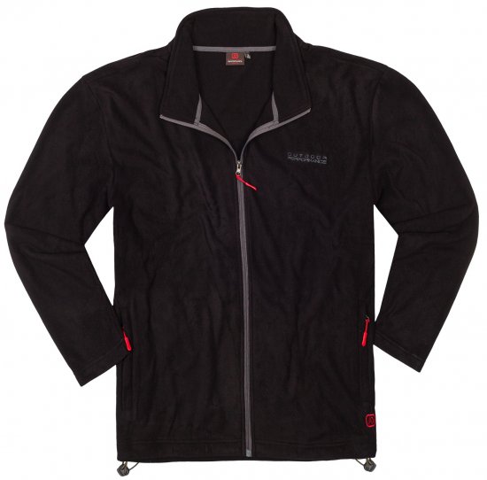Adamo Toronto Fleece Jacket Black - Sportiniai drabuziai & outdoor - Dideliu dydziu sportiniai drabuziai vyrams