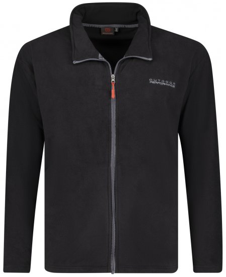 Adamo Toronto Fleece Jacket Black - Sportiniai drabuziai & Outdoor - Dideliu dydziu sportiniai drabuziai vyrams