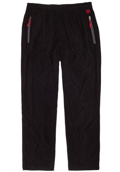 Adamo Ottawa Fleece Pants Black - Sportiniai drabuziai & outdoor - Dideliu dydziu sportiniai drabuziai vyrams