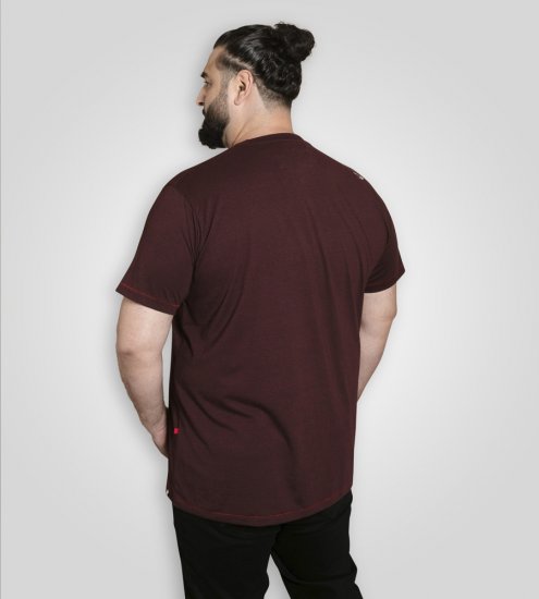 D555 Barnsley Guitar and Amp Crew Neck T-Shirt Burgundy - Marškinėliai - Marškinėliai - 2XL-14XL