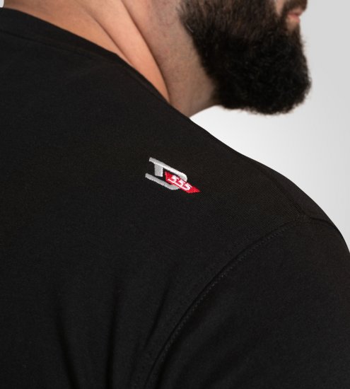 D555 Ginza Tokyo with Dragon Crew Neck T-shirt Black - Marškinėliai - Marškinėliai - 2XL-14XL